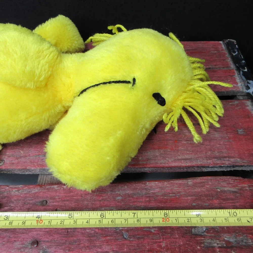 Vintage Warner Bros. Peanuts Woodstock Yellow Bird Plush Stuffed Animal Toy 9